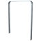 Lean-on hoop made of flat bar steel | bent, 80 x 12 mm | in curved design | without cross bar | total width: 1000 mm | hot-dip galvanized